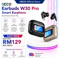 Heco Earbuds W30 Pro Smart Earphone Wireless Bluetooth ANC Fully Adaptive Noise Reduction EQ 6 Micro