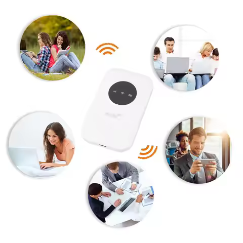 Portable Router USB 300Mbps SIM Card Slot Compact 4G 5G Mobile Hotspot Up To 10 Devices for Travelin