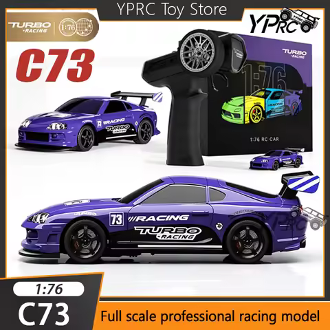 Turbo Racing C73 C74 Rc Car Mini 1:76 High Speed Professional Racing Sports Car Model Adjustable Spe