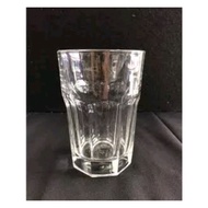 Tall Gibraltar Glass Cup 350ml 450ml / Unique juice cup / Classic glass cup