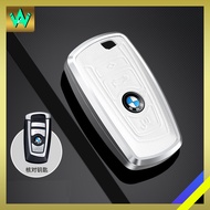 BMW Aluminium Alloy Genuine Leather Car Key Cover X1 X3 X3 X5 X6 320i 330i 340i 520i 530i 730i 740i