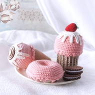 Play food set, Kids pretend kitchen, Play Doughnut, Strawberry cupcake toy