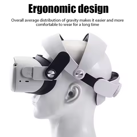 Adjustable Head Strap For Oculus Quest 2 VR Headwear Glasses Adjustable Improve Comfortable And Repl