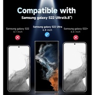 MAGIC JOHN 2 Pack for Samsung Galaxy S22 Ultra Screen Protector [Ceramic film] 6.8 inch,[100% Finger