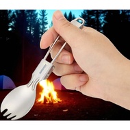 Stainless Steel Folding Spoon and Fork 410