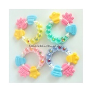 2 in 1 COLOURFUL Baby Rattle Teether For 0-12 Months Baby Teether Rattle Toy