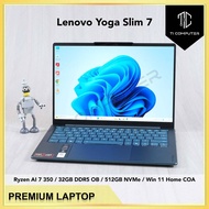 Lenovo Yoga Slim 7 14AKP10 OLED 3K Ryzen AI 7 350 32GB DDR5 OB RAM 512GB NVMe SSD Win 11 Home Used L