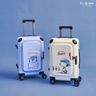 【Snoopy史努比/Olaf歐拉夫】20吋上掀雙開行李箱~贈收納袋4入