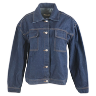 AIMERWOMEN-DenimJacketJ-สีน้ำเงินเข้มD023-204