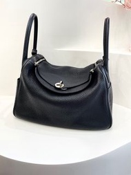 Hermes Lindy 30 黑色銀扣