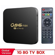 New WIFI 4K Q96 MAX Smart TV Box 2.4/5G Set-top Box Android 10.0 Global Media Player Android Quad Co