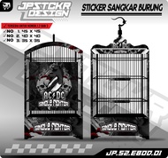 Sticker Decal Kandang Burung Ebod Kotak - Stiker Decal Sangkar Burung Kotak Bnr Kosan JP.S2 01