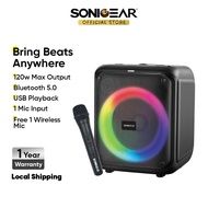 SonicGear Audiox PRO 600HD Bluetooth 5.0 Outdoor Event Portable Speaker | Free 1 Wireless Mic