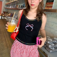 Cutie.colors Ribbon Tank Top เสื้อกล้ามปักโบว์