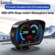P2 OBD2 GPS Car HUD Display Slope Meter Head Up Display Car Gauge Speedometer Alarm function Car Ele