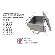 Pull Box for Electrical 18 4x6x6 4x8x8 4x10x10 4x12x12 Pullbox