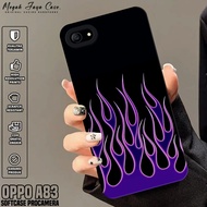 Case Oppo A83hp - Oppo A83 Softcase FIRE Motif - Oppo A83 Casing - Silicone Oppo A83hp - Protector h