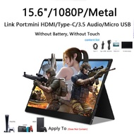 Portable Monitor PC Game 4k Monitor 1080P FHD 15.6 inch Monitor HDMI USB C , External Monitor (15.6"/1920x1080p)