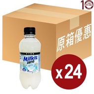 樂天 - 樂天 零卡忌廉溝鮮奶 Lotte Milkis Zero (樽裝) - 原箱 300亳升 - 韓國飲品