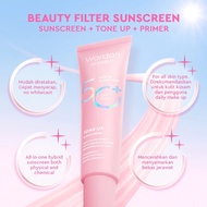 Wardah UV SHIELD TONE UP Sunscreen SPF 50+ PA+++ - Wardah Hybrid Sunscreen