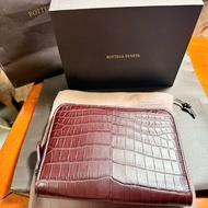 Bottega Veneta 真鱷魚皮長夾/腹部位置/全新閒置品/鱷魚皮