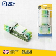 Travel Blue 2 Inch Crossed Luggage Strap - Multicolour Green/Yellow, Multicolour Rainbow - TB-042