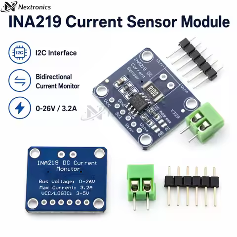 1/3/5/10PCS INA219 MCU-219 I2C IIC Zero Drift Bidirectional Current Power Monitoring Sensor Breakout