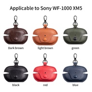 Business Soft leather Casing For Sony WF-1000 XM5 Case Bluetooth Wireless Headset Charging Cover Protective Shell