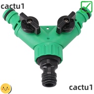 DIEMON Garden Water Pipe Connectors, Plastic Valve With Switch Pipe Adapter, Durable 2 Way Y Shape Three Way Plastic Valve