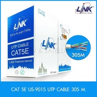 สาย LAN UTP Cable CAT5E LINK US-9015 INDOOR 305M