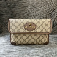GUCCI 493930 GG LOGO 原花老花字紋 綠紅綠 虎頭包 斜背包 相機包 手拿包 腰包 胸口包 霹靂包