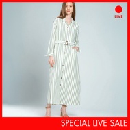 [CLEARANCE] Special Live C2 Zuriel Green Dress Wanita