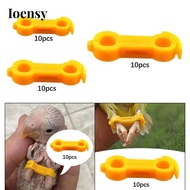 Ioensy 10 Pieces Chicken Leg Bands Fixing Clips Easy Installation Chicken Hobble Braces