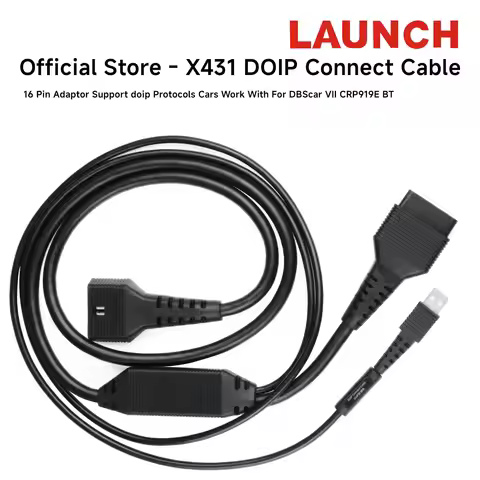Launch X431 DoIP Cable 16Pin for DBScar 7 DBScar VII CRP919X BT/ CRP919E BT/ Pro3 APEX/ ProS V5.0 Di