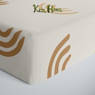 lullypop Fitted Sheet for Cots - Rainbow (Fits 130x70cm and 140x80cm Cot Mattress)