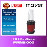 Mayer MMNB1000 1L Nutriblend Blender WITH 1 YEAR WARRANTY