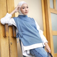 VEST Wanita knitted outerwear/ KNITTED VEST/ SIDETALI