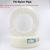5Meter Nylon Tube Hose PA High Pressure Oil And Water Pipes ID 2mm 3mm 4mm 5mm 6mm 7mm 8mm 9mm 10mm 