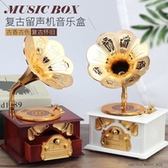 Music box music box Retro Nostalgic music box Home Decoration music box Cafe Wedding Atmosphere Wine