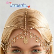ARMARIO Tassel Conch Headband, Diamond-studded Tassel Design Sequins Head Chain, Trendy Sparkling Ad