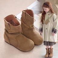Korean style suede boots for girls going out, going to school, Christmas, CNY