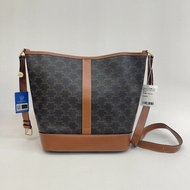 Celine 凱旋門老花水桶包 中號