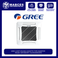 Gree 4HP Cassette Type Inverter Aircon GKH36D3FI / GUH36ND3FO
