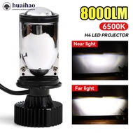HUAIHAO 1PC H4 Car Headlight Bulbs Projector Lens LED 8000LM CANBUS Turbo Auto Bulb High Low Light F