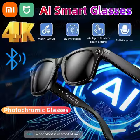 Xiaomi 4K AI Smart Glasses Chat GPT HD Camera Bluetooth Call Voice Assistant Music Player Translate
