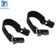[Gazechimp] Adjustable Elastic Women Stirrups Boot Straps Pant Clips Ankle Straps Black