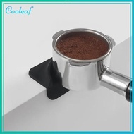 COOLEAF เครื่องทำกาแฟ เสื่อแทมเปอร์กาแฟ ซิลิโคนทำจากซิลิโคน เครื่องมือบาริสต้า ตัวยึดกดการปลอมแปลง ที่มีคุณภาพสูง สากลสากลสากล แผ่นลดแรงกระแทก