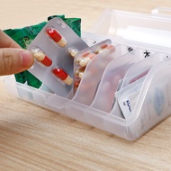 Japan Imported Storage Pill Box Plastic Pill Box 7 Compartments Pill Box Portable Pill Box Storage B