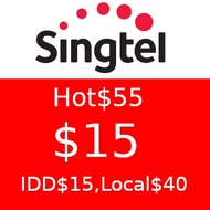 Singtel Hot $55 ($15) Top Up / Recharge