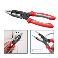 Wire Net Cable Stripper Multi 9in1 Electric Wire Cable Cutting Scissor 8inch Stripping Pliers Total
